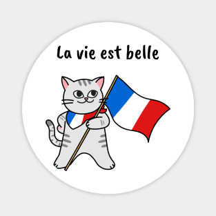 French kitty Magnet